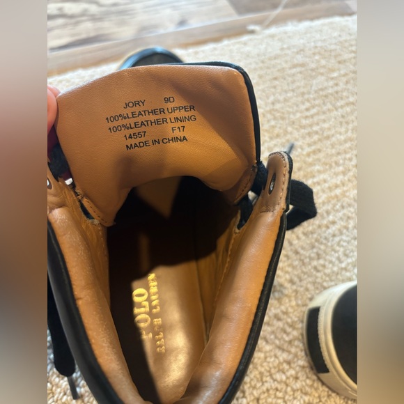 Jory Calfskin High Top Sneaker Ralph Lauren - Picture 8 of 8